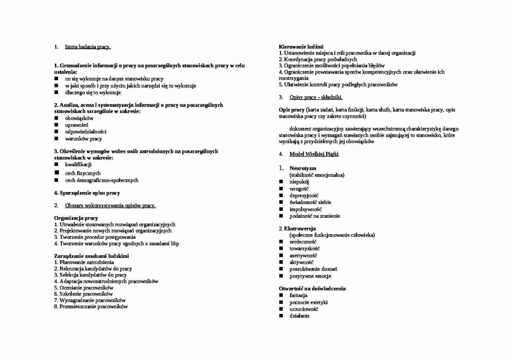 Zarządzanie zasobami ludzkimi - strona 1
