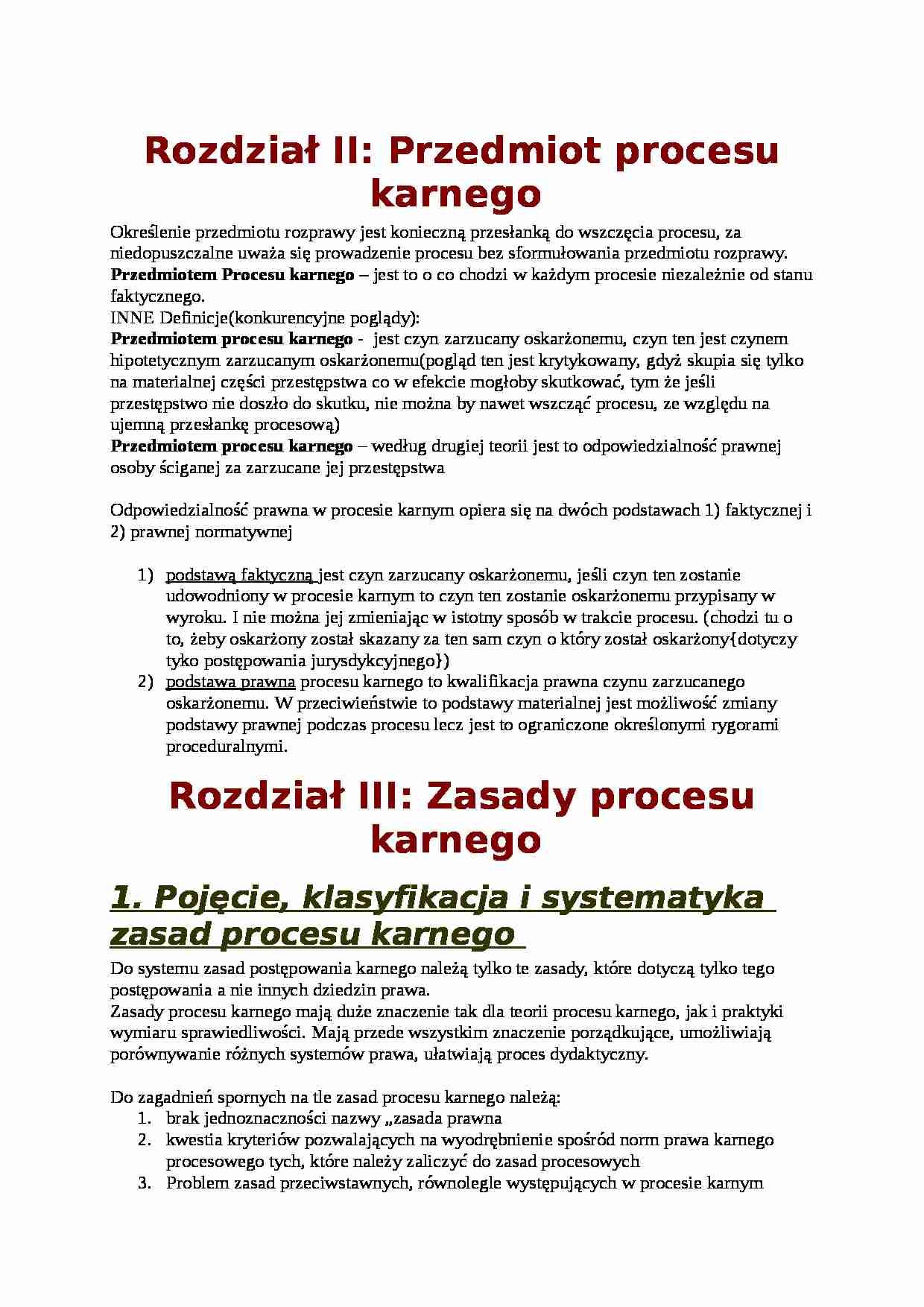 Postępowanie Karne i Procesowe - Strony procesowe - strona 1