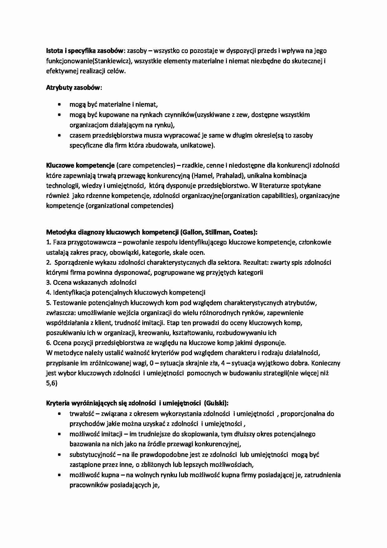 gospodarowanie zasobami - strona 1