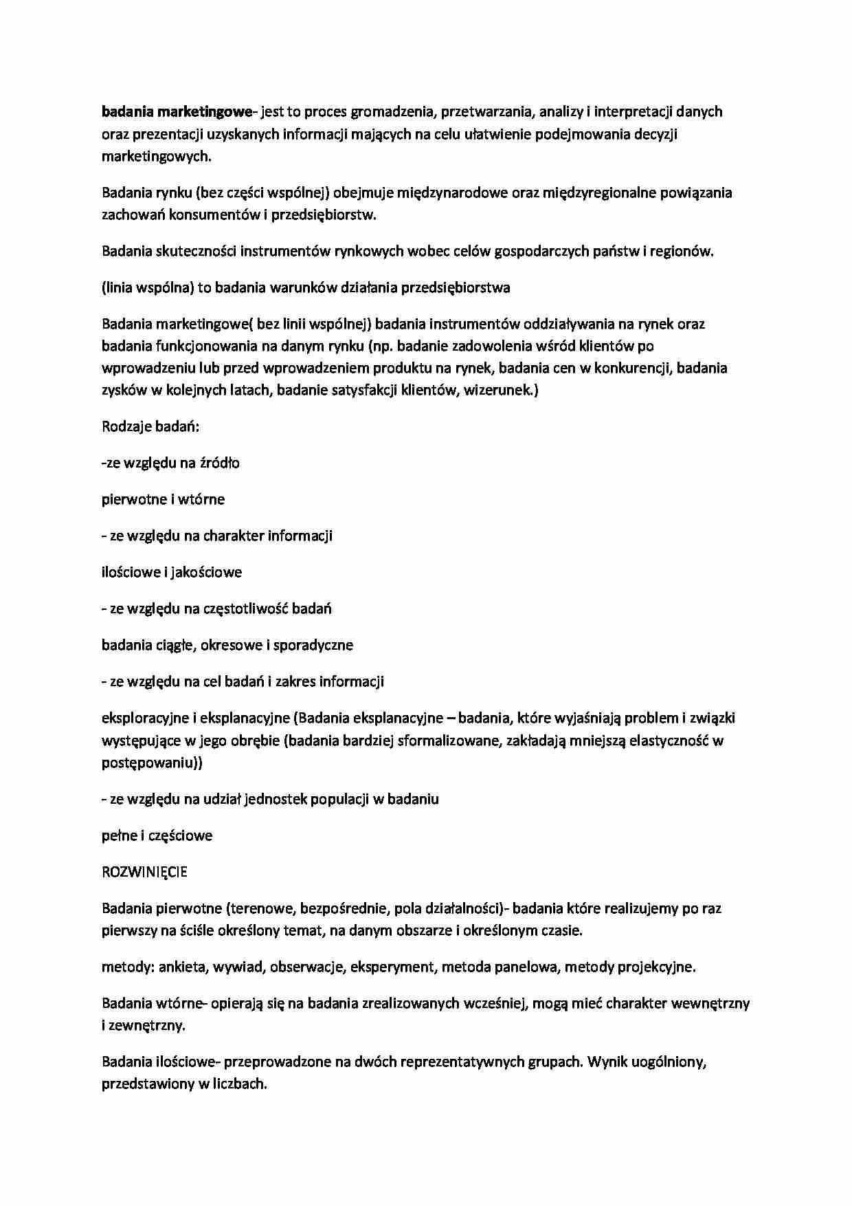 Badania marketingowe cz1 - strona 1
