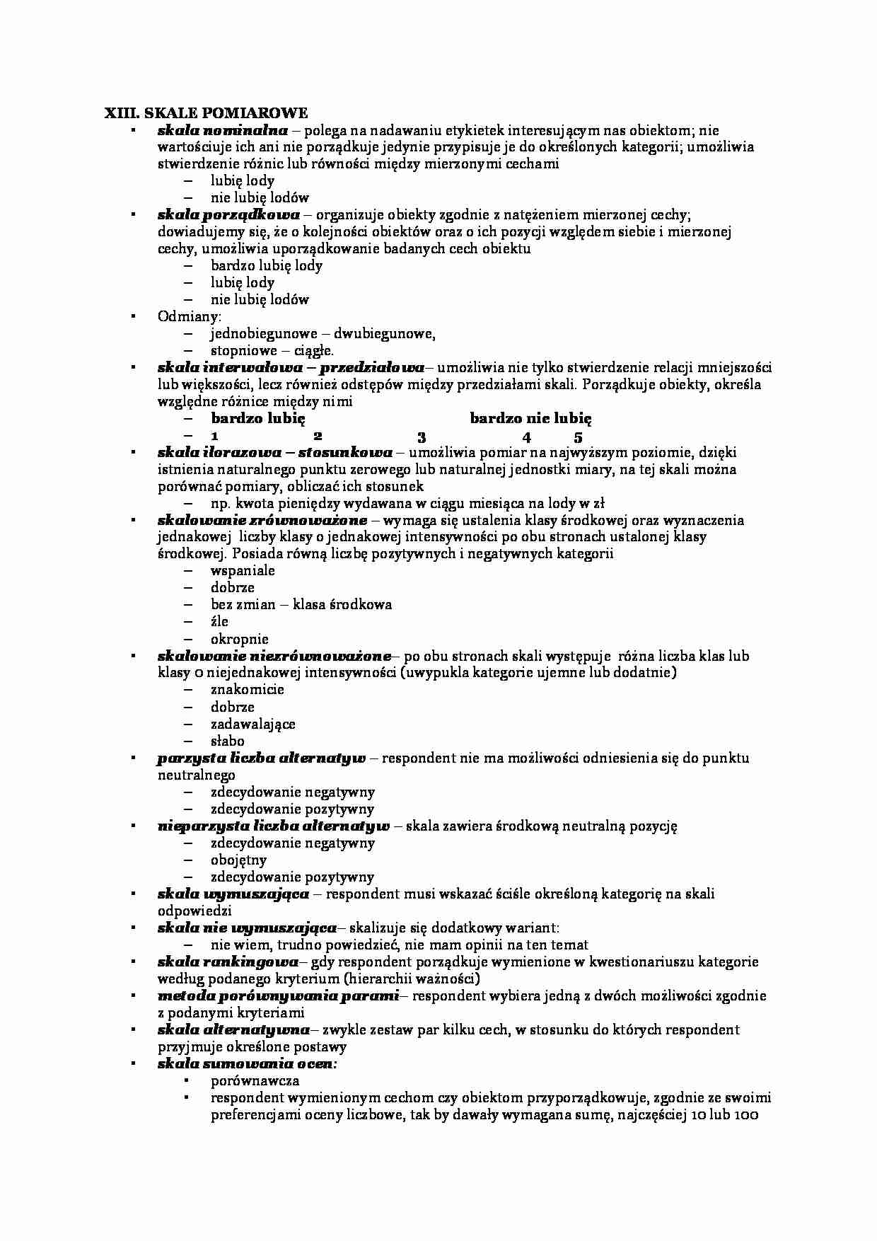 Badania marketingowe wykład- skale pomiarowe - strona 1