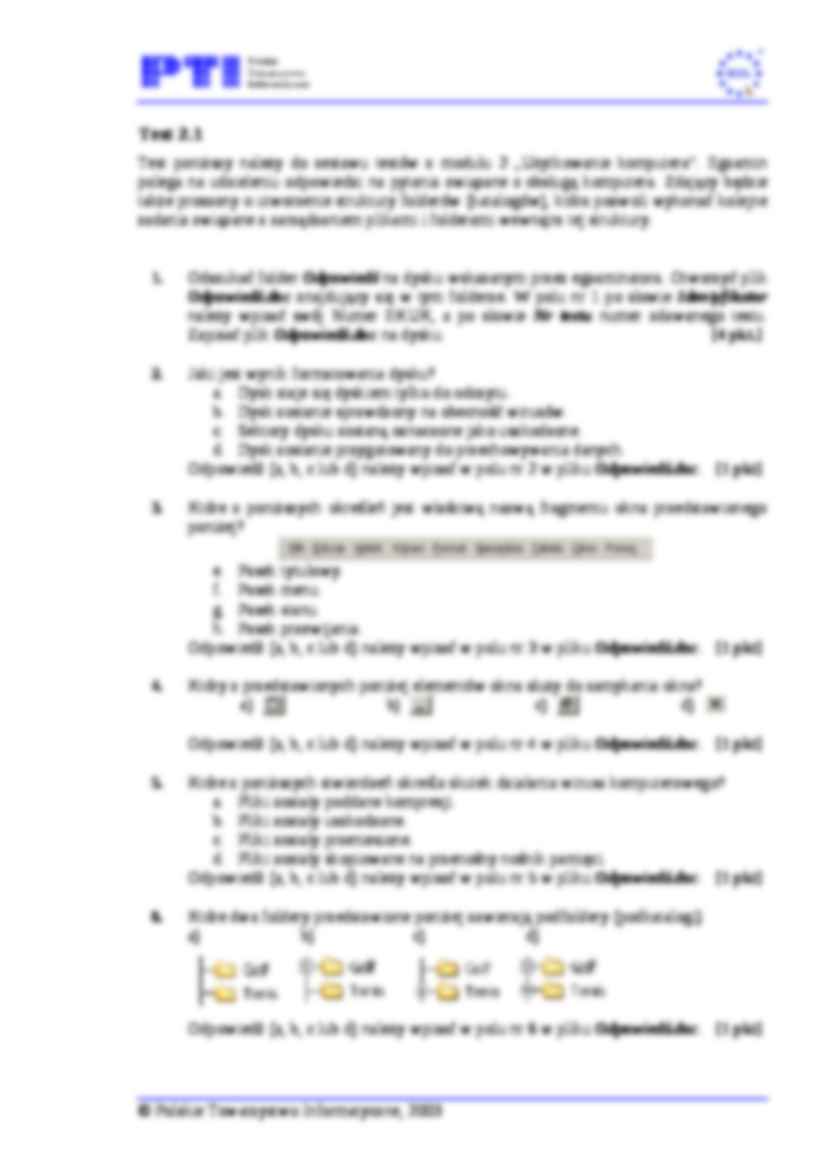ECDL moduł 2 - strona 3