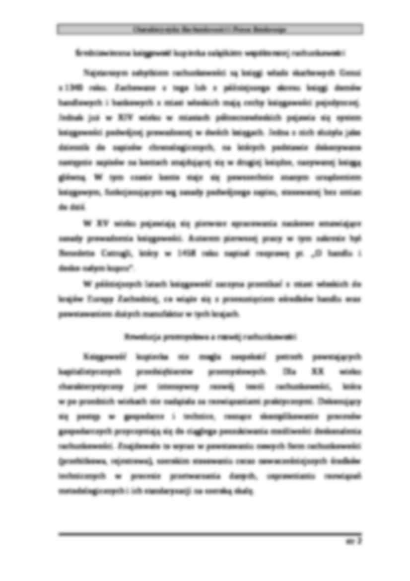 CHARAKTERYSTYKA RACHUNKOWOŚCI I PRAWA BILANSOWEGO - strona 2