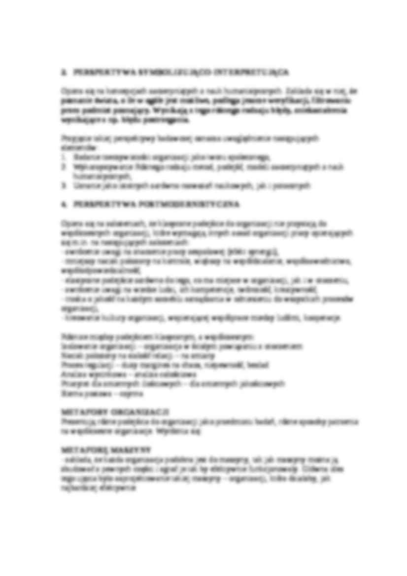 nauka o organizacji wykład - Statyczne i dynamiczne ujęcie organizacji - strona 3