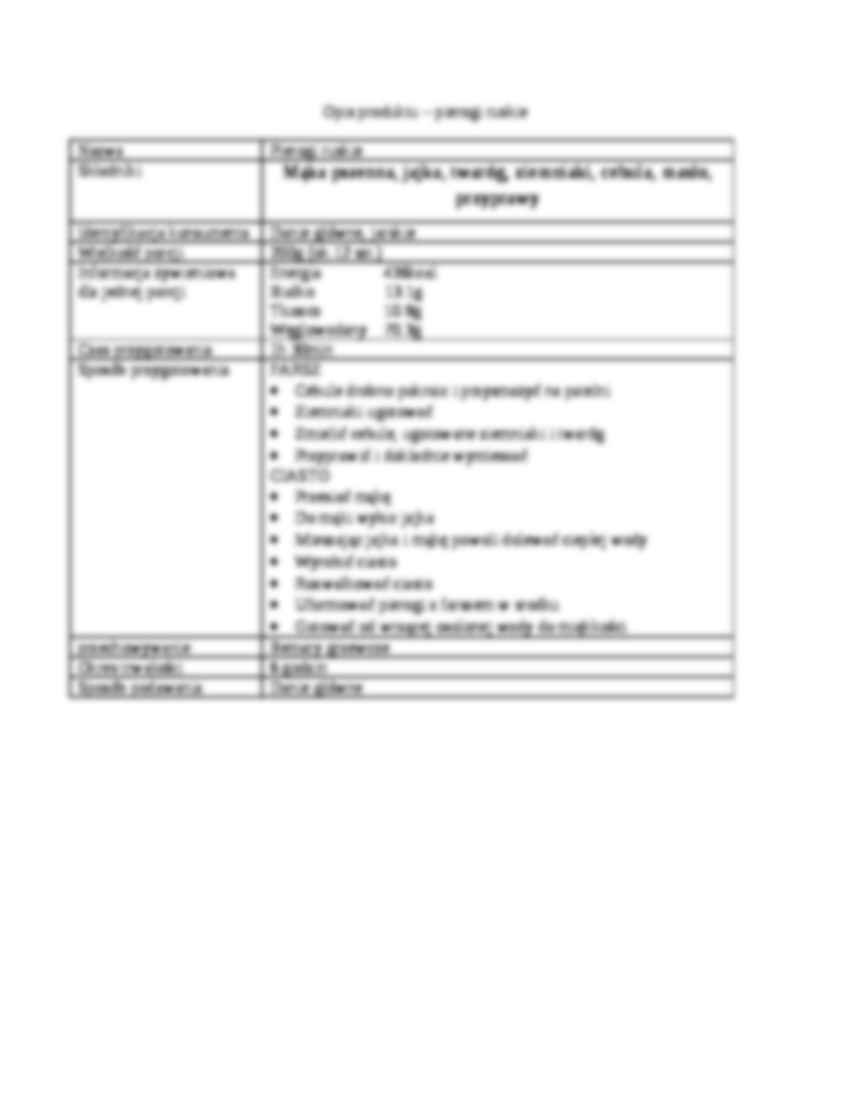 Schemat technologiczny produkcji pierogów ruskich - strona 2