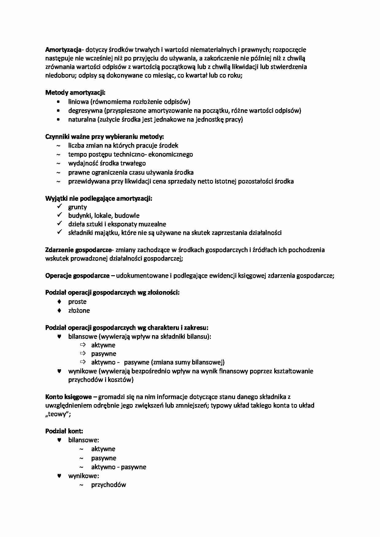 Amortyzacja, konta i błędy księgowe - strona 1