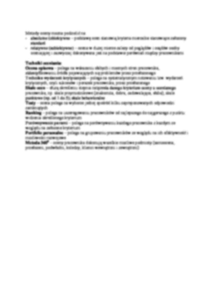 Ocenianie pracowników - wykład - strona 2