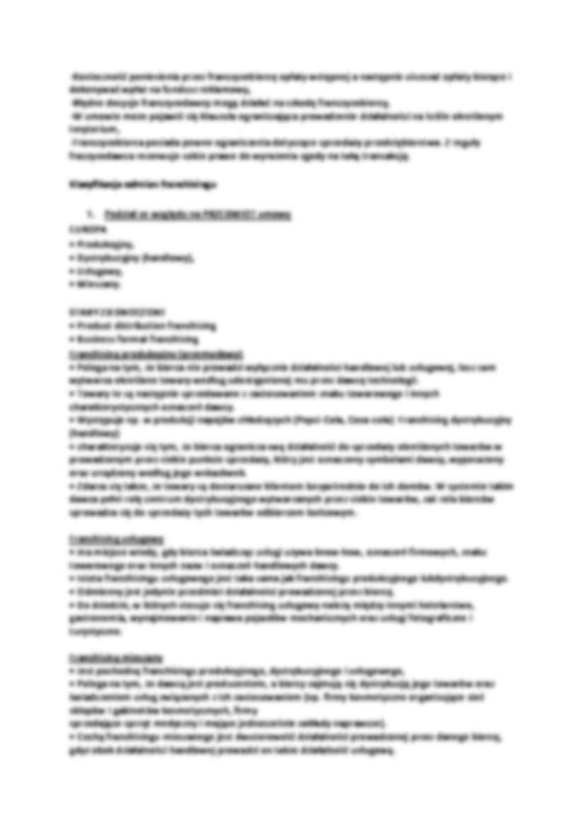 Franchising jako instytucja rynkowa - strona 3