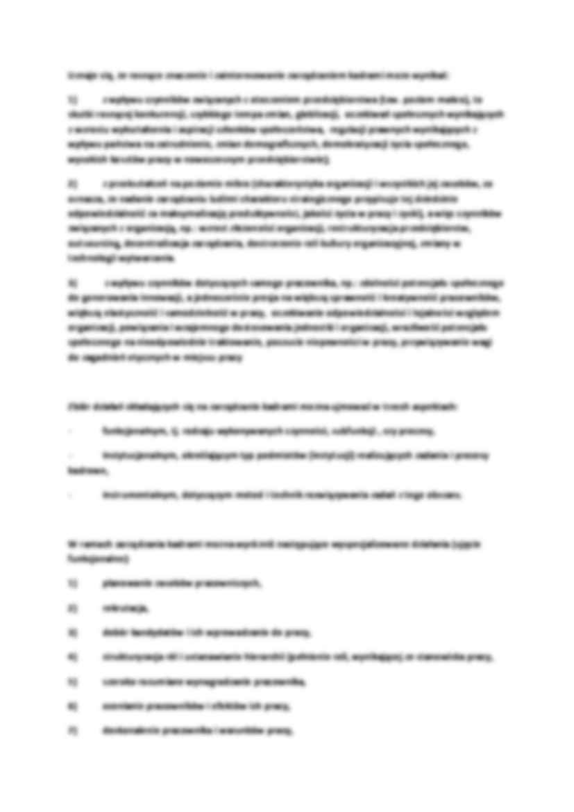 Zarządzanie zasobami ludzkimi zagadnienia - strona 3