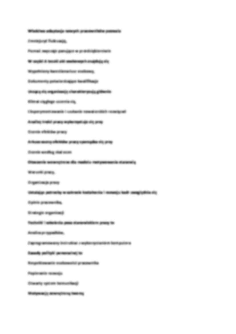 zarządzanie kadrami pytania testowe - strona 3