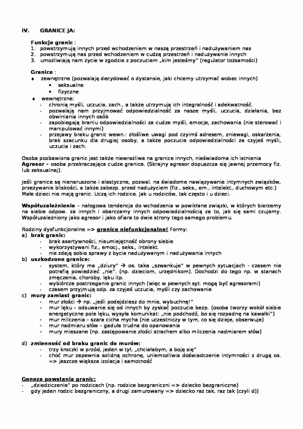 granice Ja, Santorski - strona 1