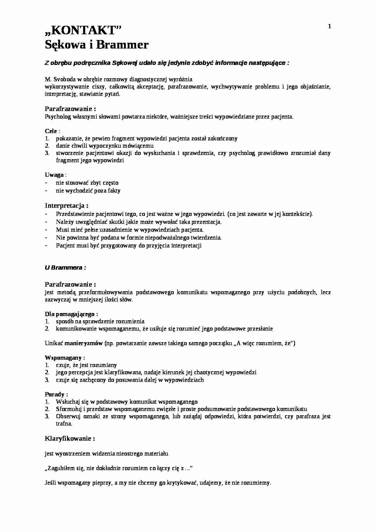 parafraza, klaryfikacja, interpretacja - strona 1