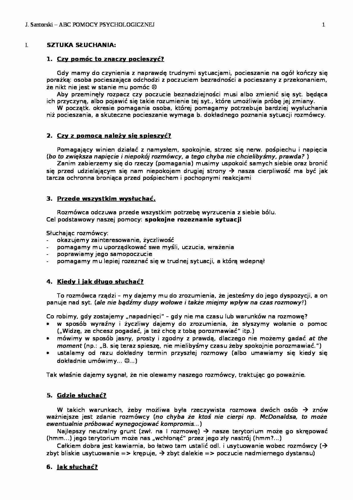 Sztuka słuchania - strona 1