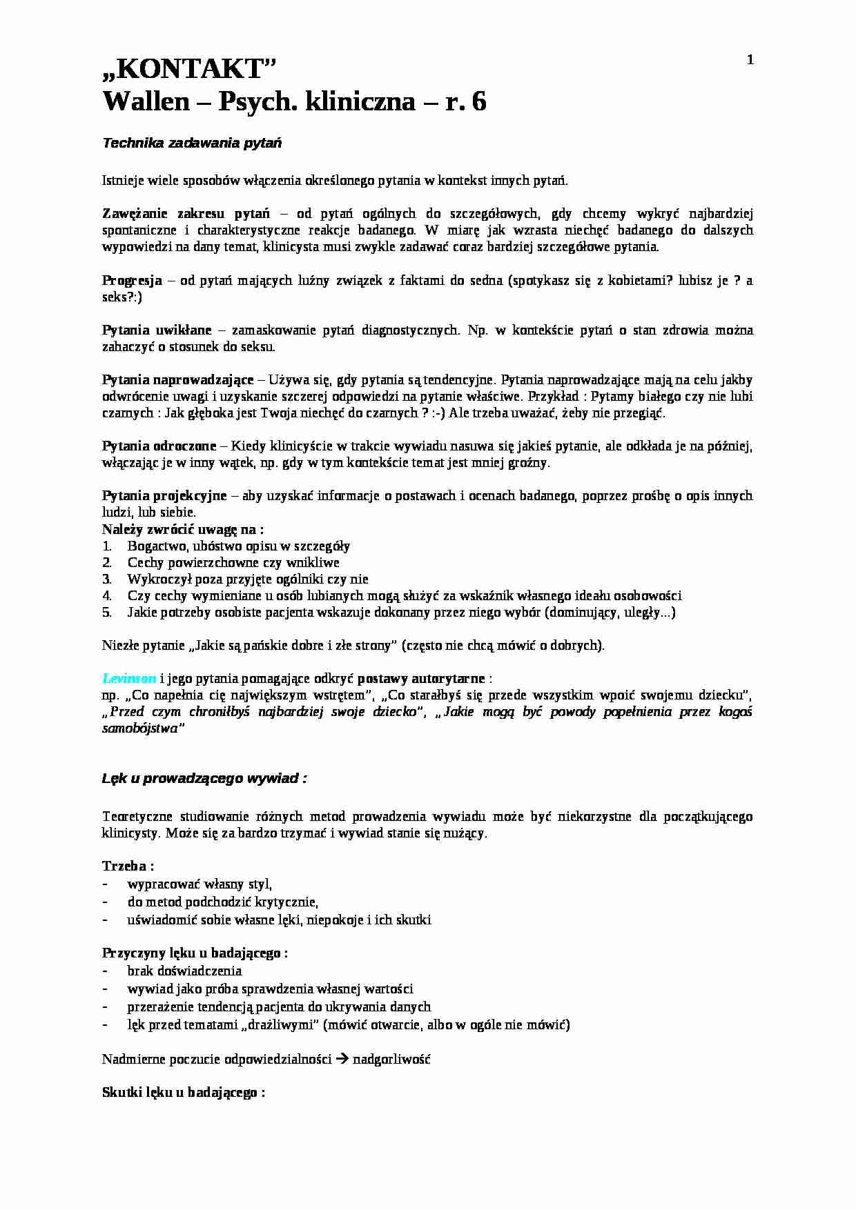 Wallen - rozdział 6 - strona 1