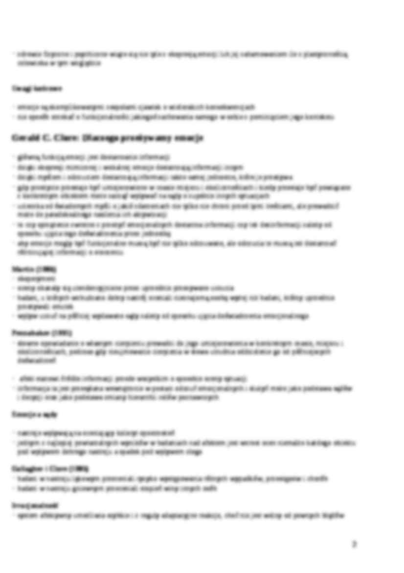 Funkcje emocji - strona 2