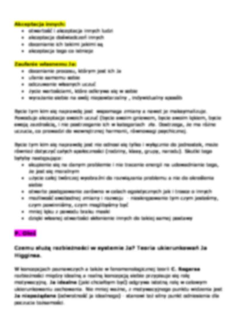 Psychologia Ja i tożsamości - ćwiczenia - strona 3