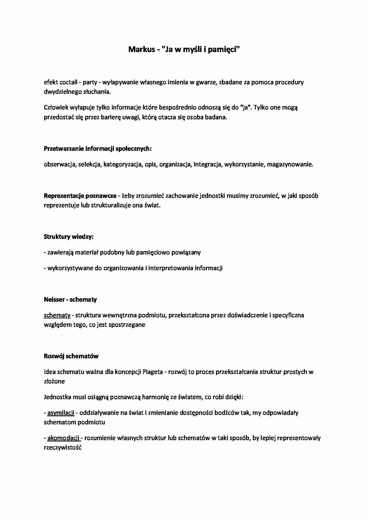 Markus- Ja w myśli i pamięci - strona 1