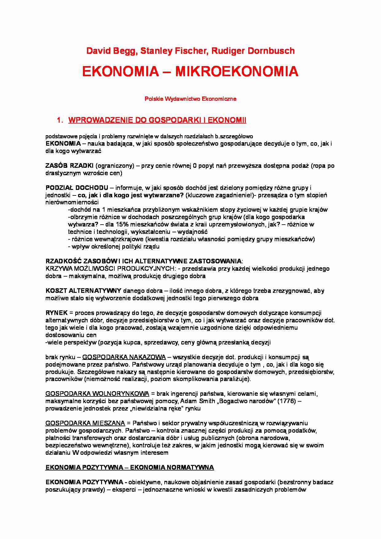 Podaż, popyt, rynek - strona 1