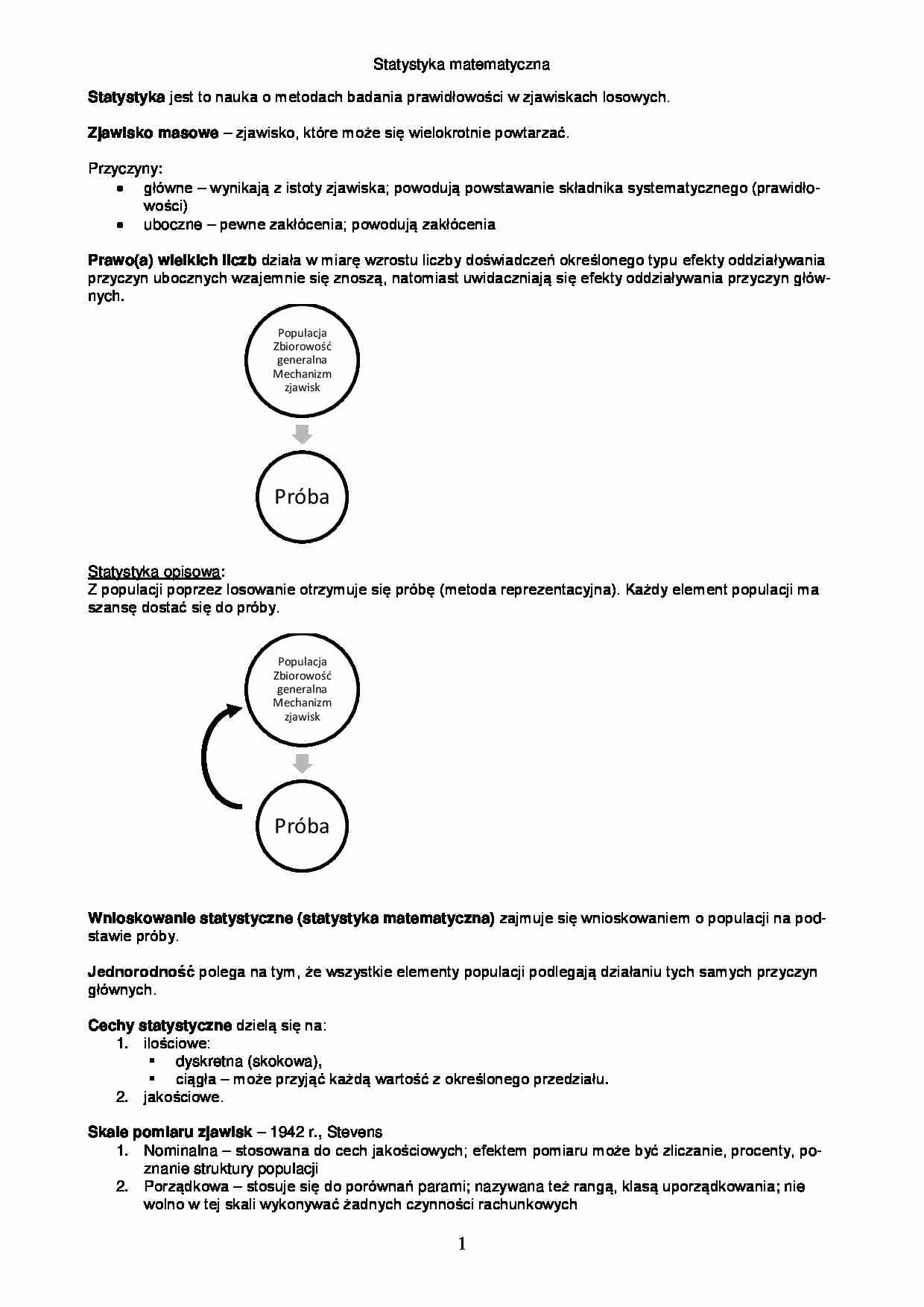 Statystka matematyczna - strona 1