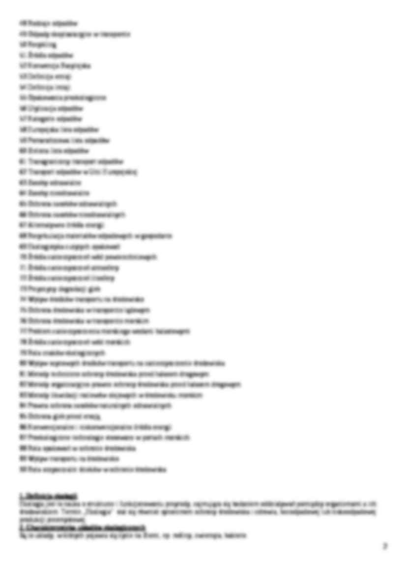 Ochrona Środowiska 90 pytań i odpowiedzi teoria - strona 2