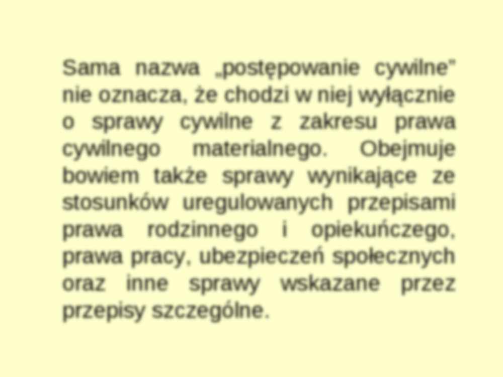 Elementy postepowania cywilnego-  prezentacja - strona 2