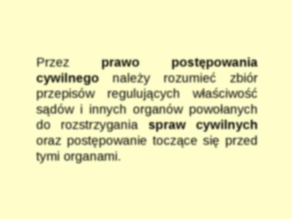 Elementy postepowania cywilnego-  prezentacja - strona 3