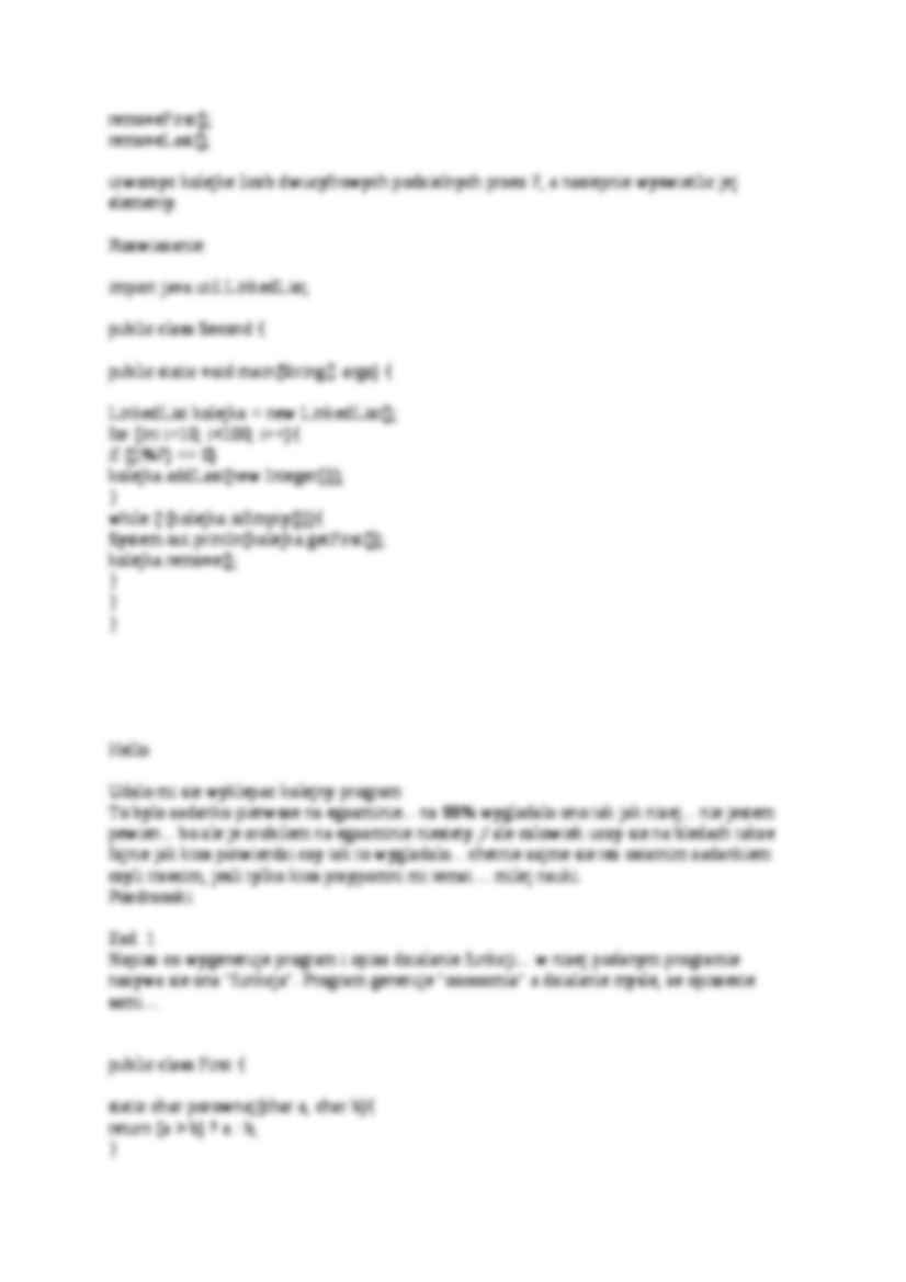 java egzamin zadania cz. 2 - strona 3