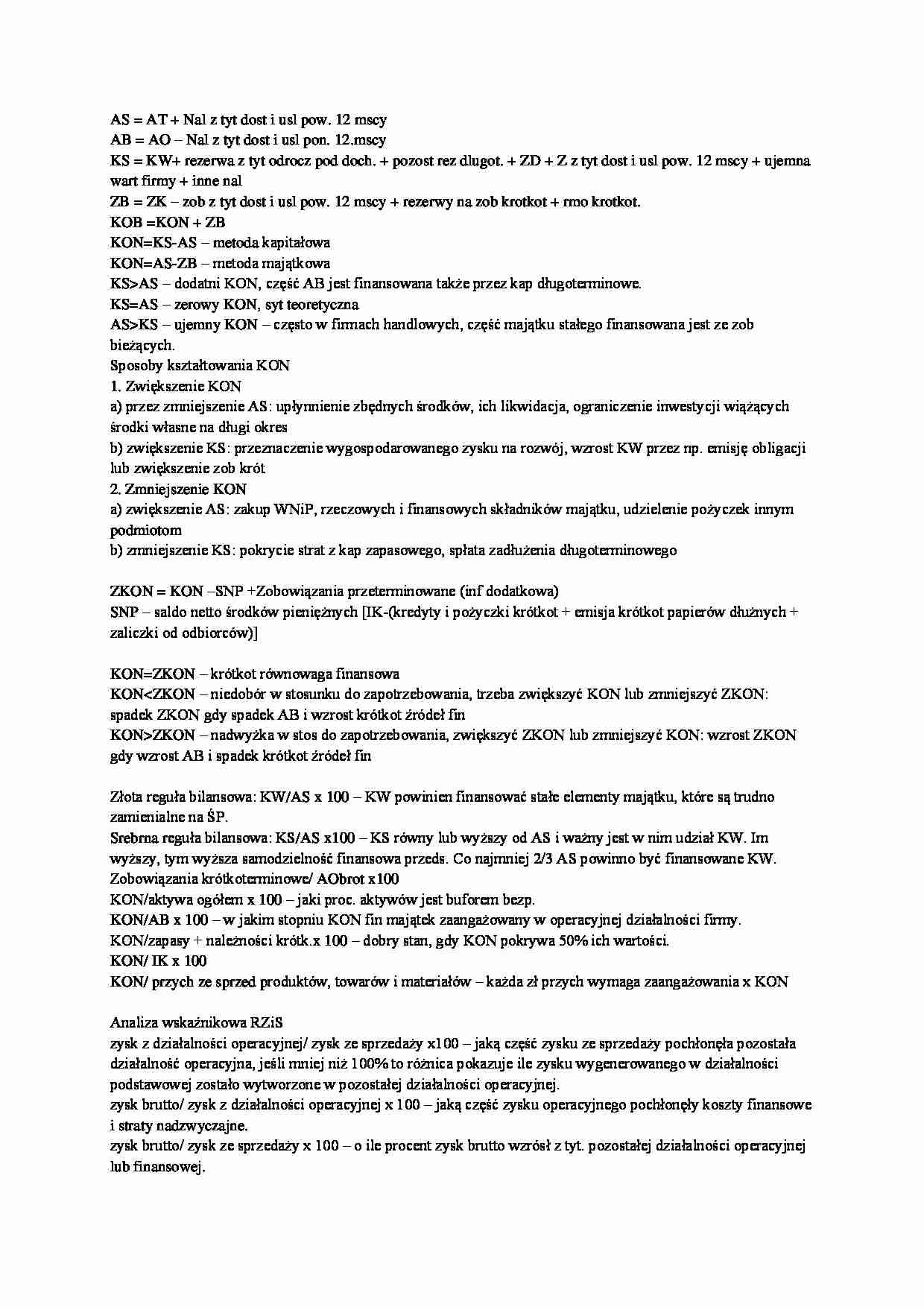 Wskaźniki ekonomiczne - strona 1