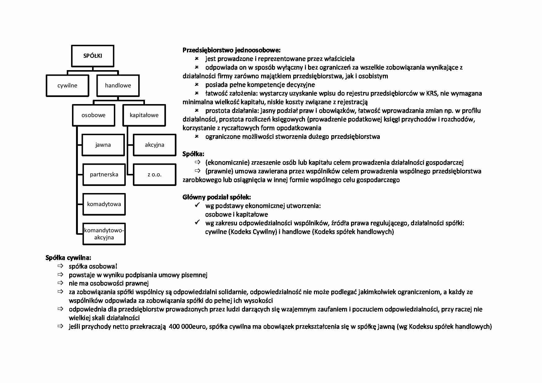 Podział spółek i przekształcanie się przedsiębiorstw - strona 1
