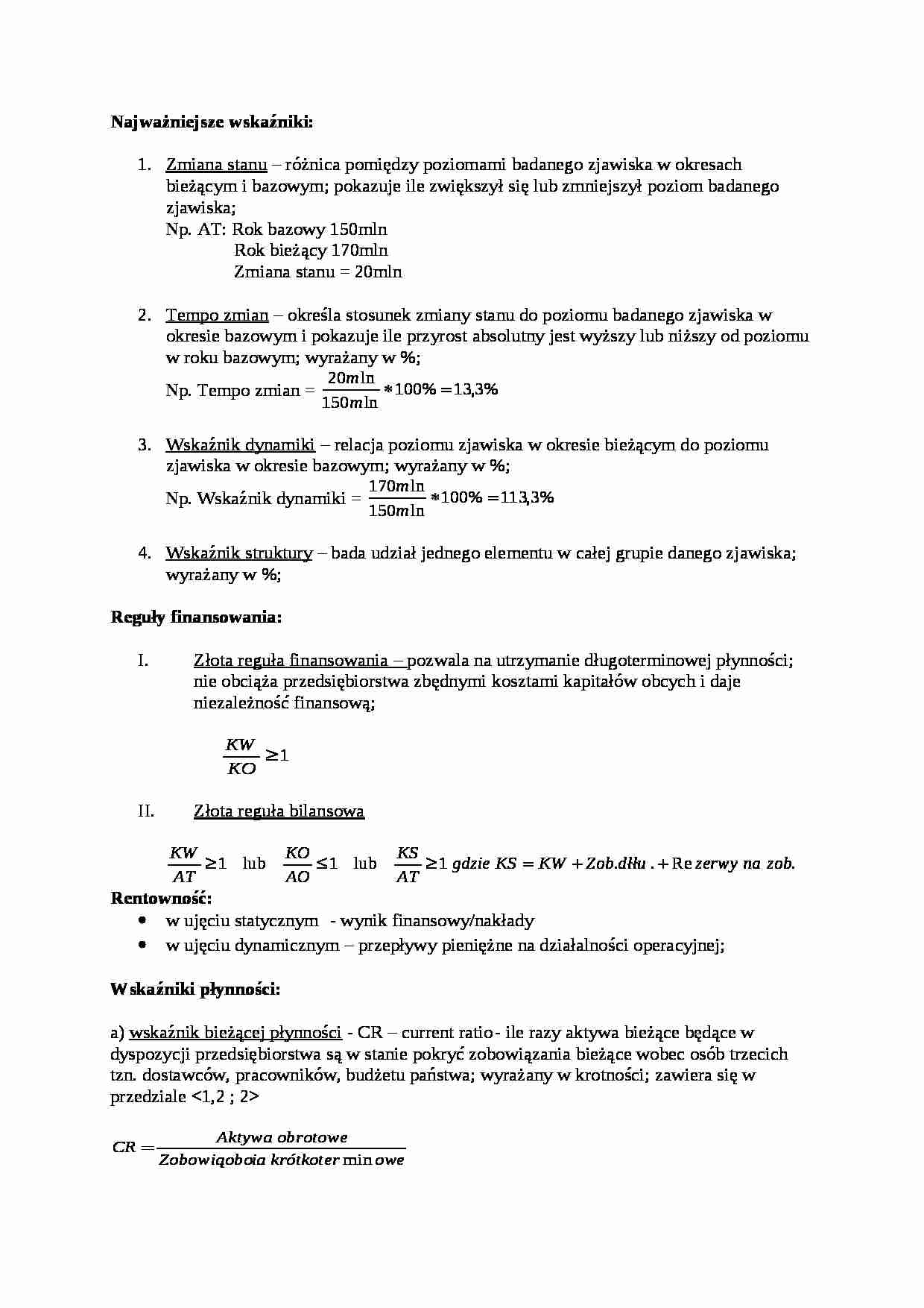 Podstawowe relacje ekonomiczne - strona 1