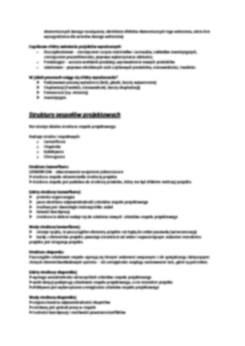 Ryzyko w zarządzaniu projektami struktury zespołów - strona 2