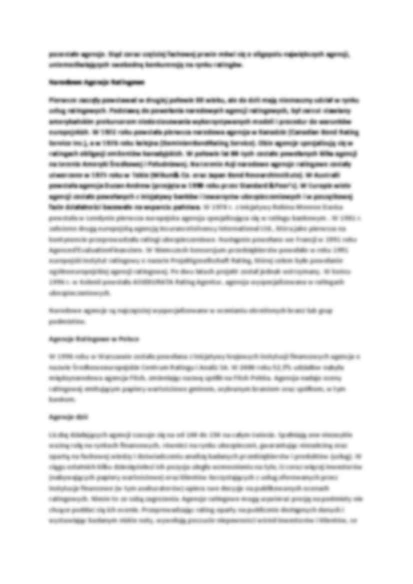Referat Agencje ratingowe - strona 2