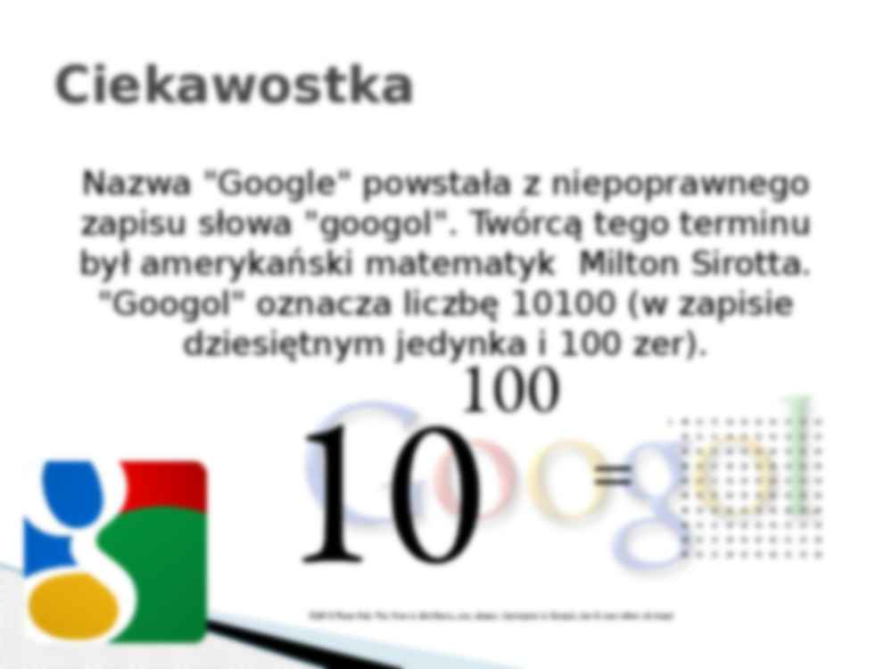 Google jako instytucja rynkowa - wykład z instytucji rynkowych - strona 2
