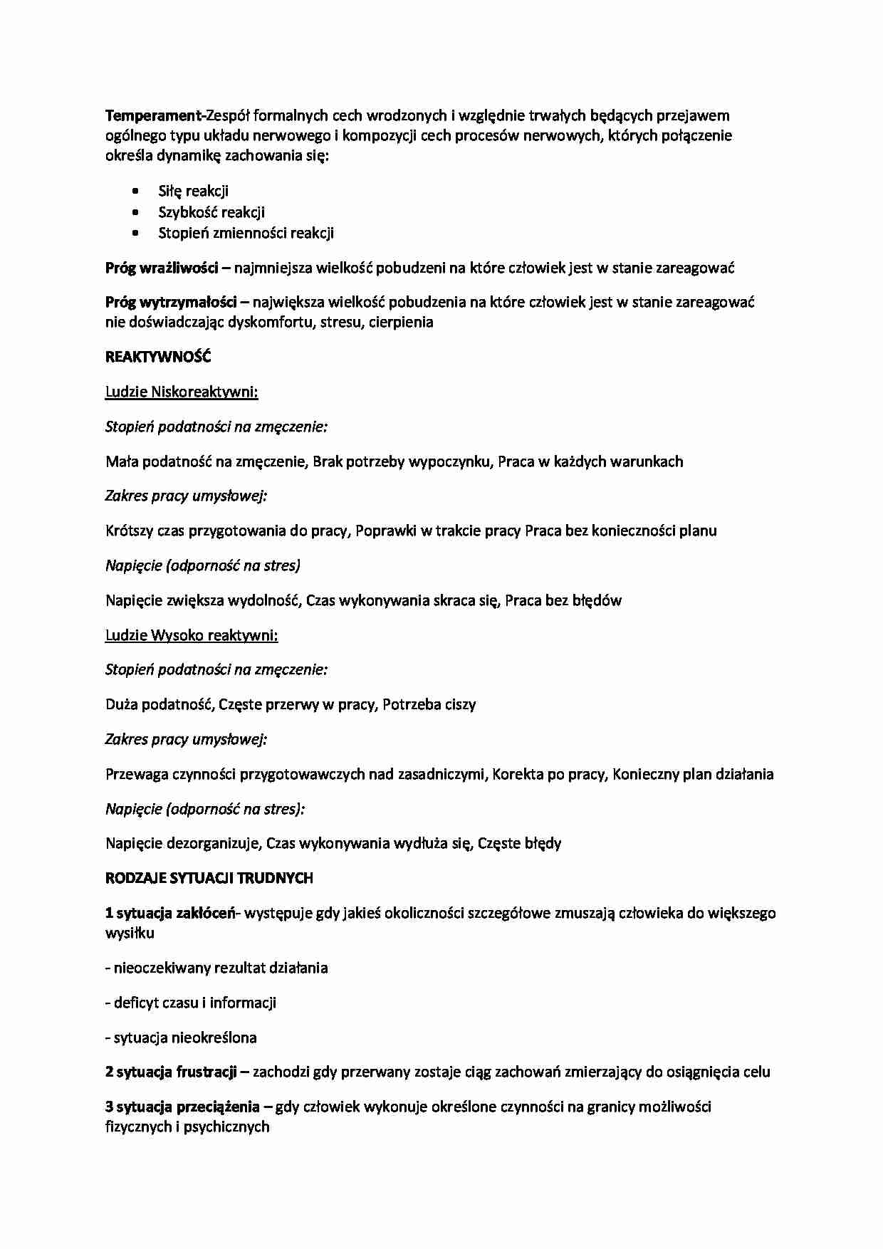 Zachowania organizacyjne zagadnienia z ćwiczeń na zaliczenie - strona 1