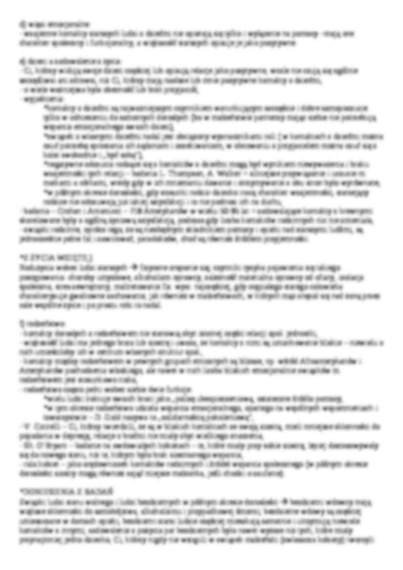 H.Bee rozwój społeczny i rozwój osobowości w okresie późnej starości - strona 2