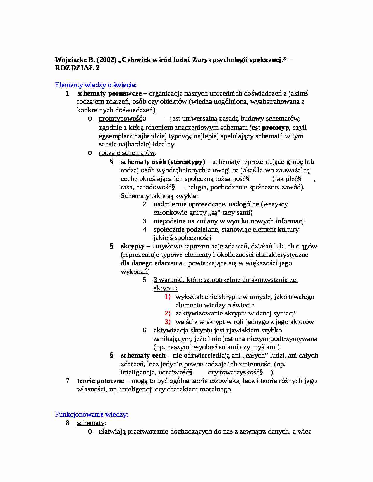 Wojciszke- Człowiek wśród ludzi  - strona 1