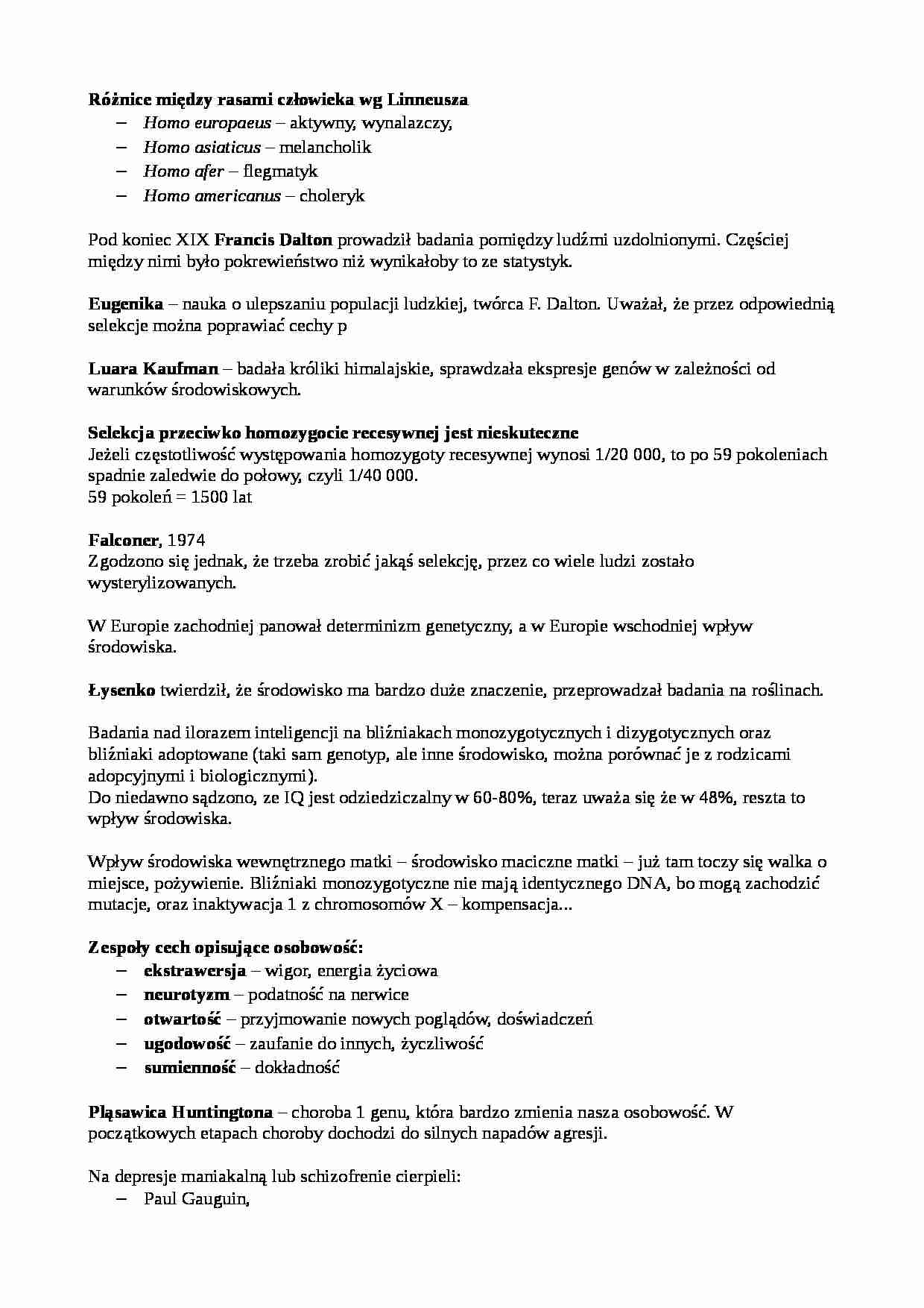 Genetyka - choroby - strona 1