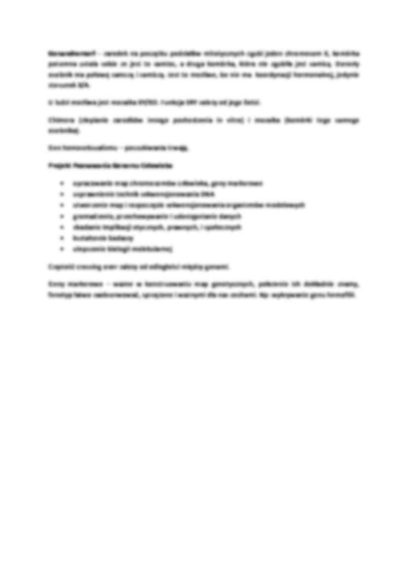 Genetyka chromosomy, izochromosomy  - strona 3