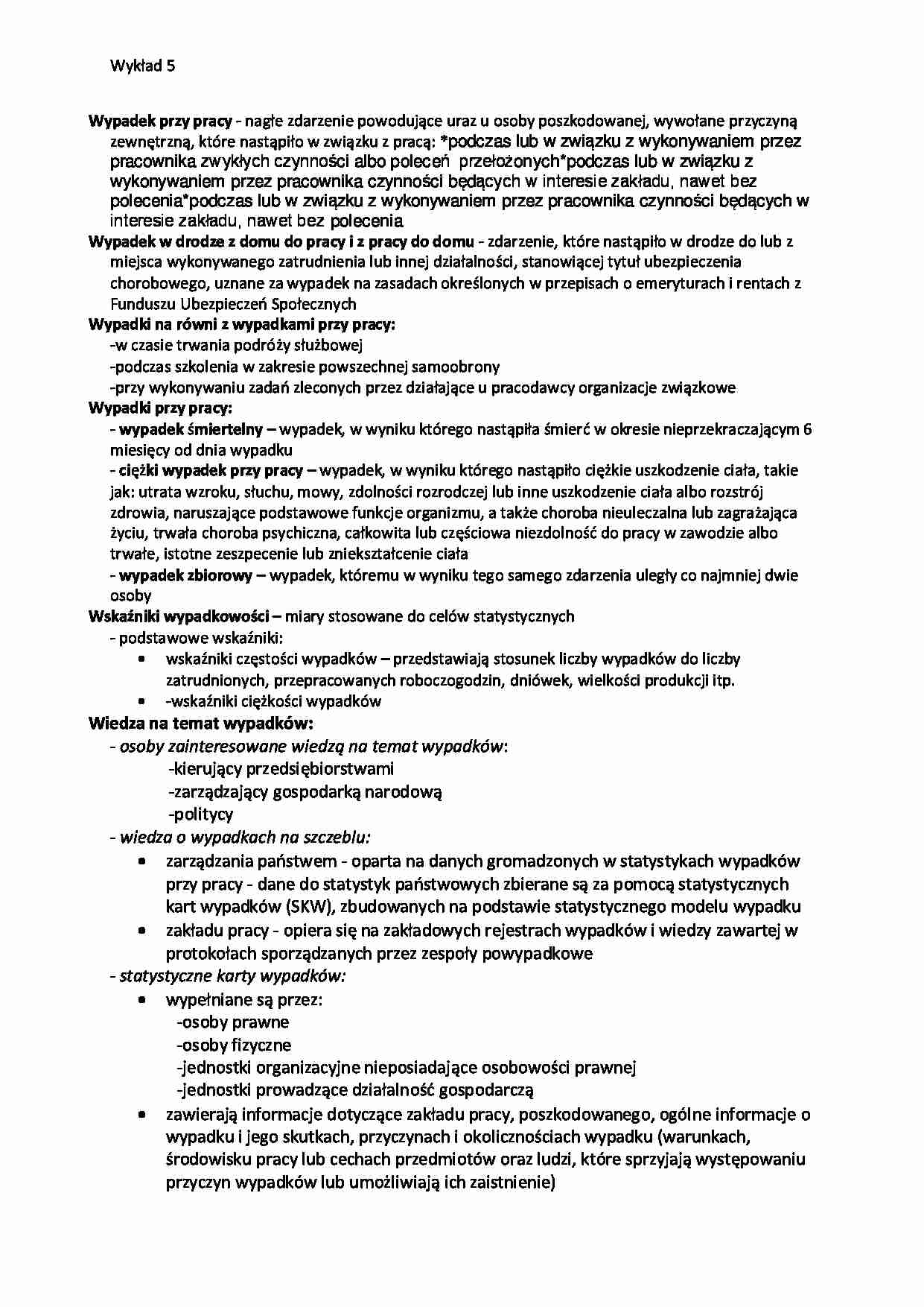Wypadki przy pracy - strona 1