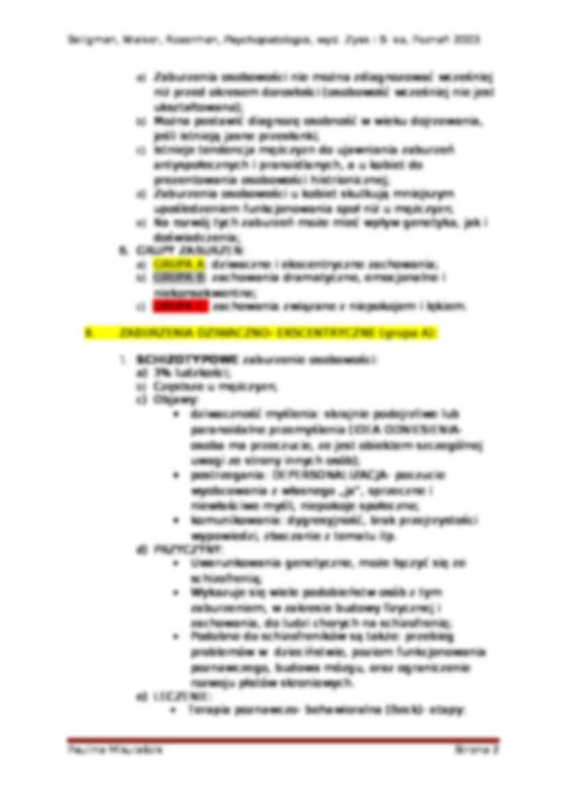 Seligaman - Zaburzenia osobowości - strona 2