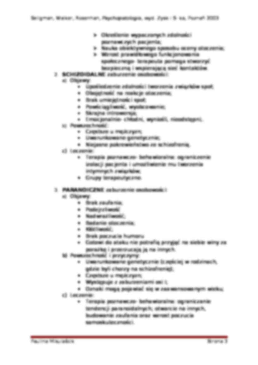 Seligaman - Zaburzenia osobowości - strona 3