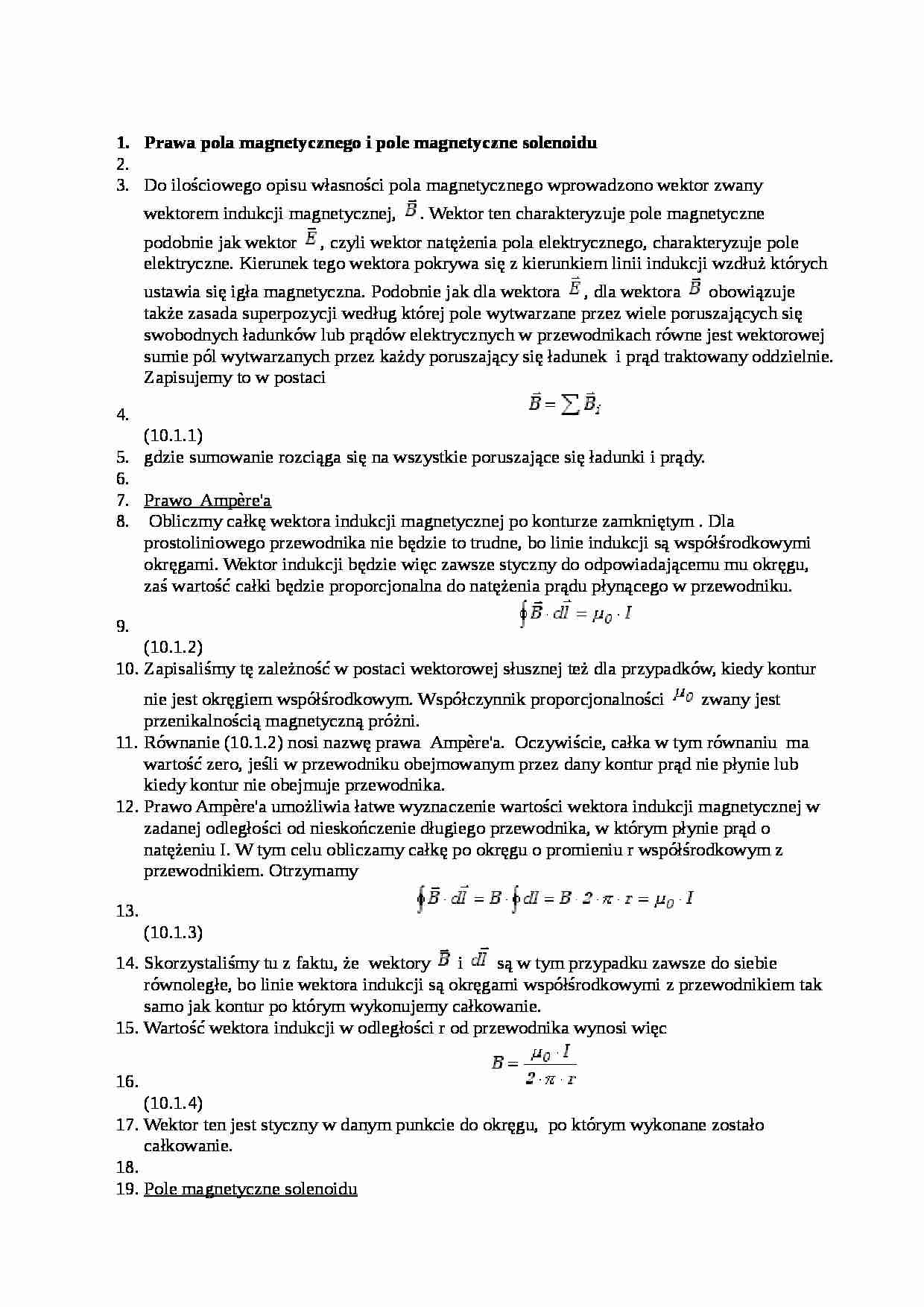 Prawa pola magnetycznego - strona 1