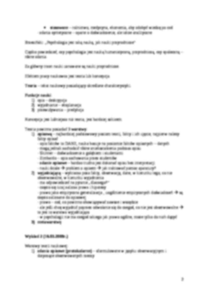 Wprowadzenie do filozofii- notatki z wykładów 2009 - strona 2