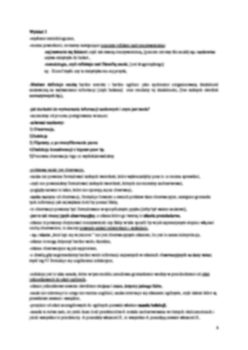 Wprowadzenie do filozofii- notatki z wykładów.doc - strona 3