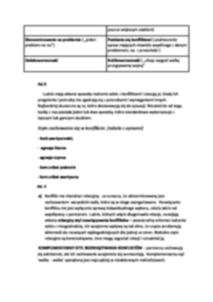 Adler - radzenie sobie z konfliktami - strona 3