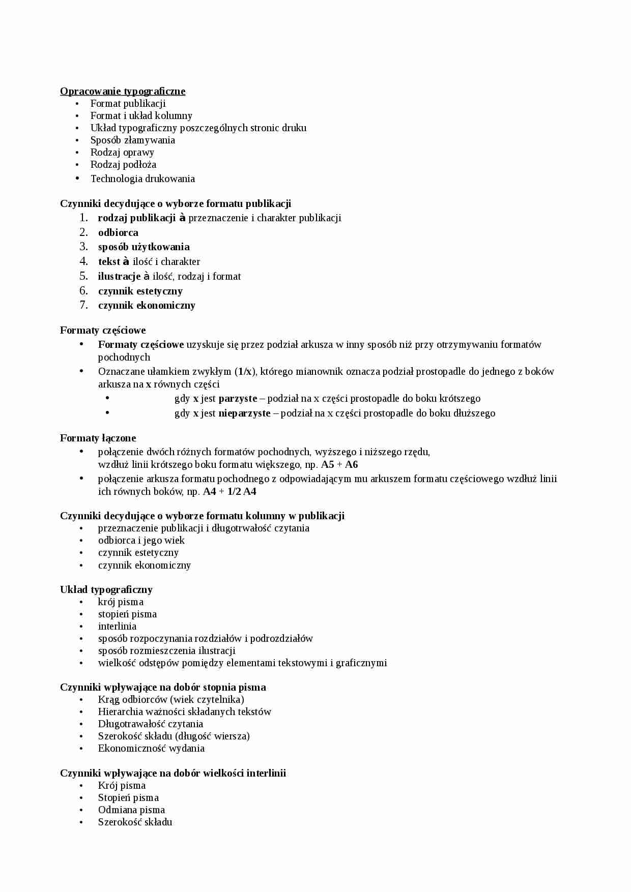 Opracowanie typograficzne - strona 1