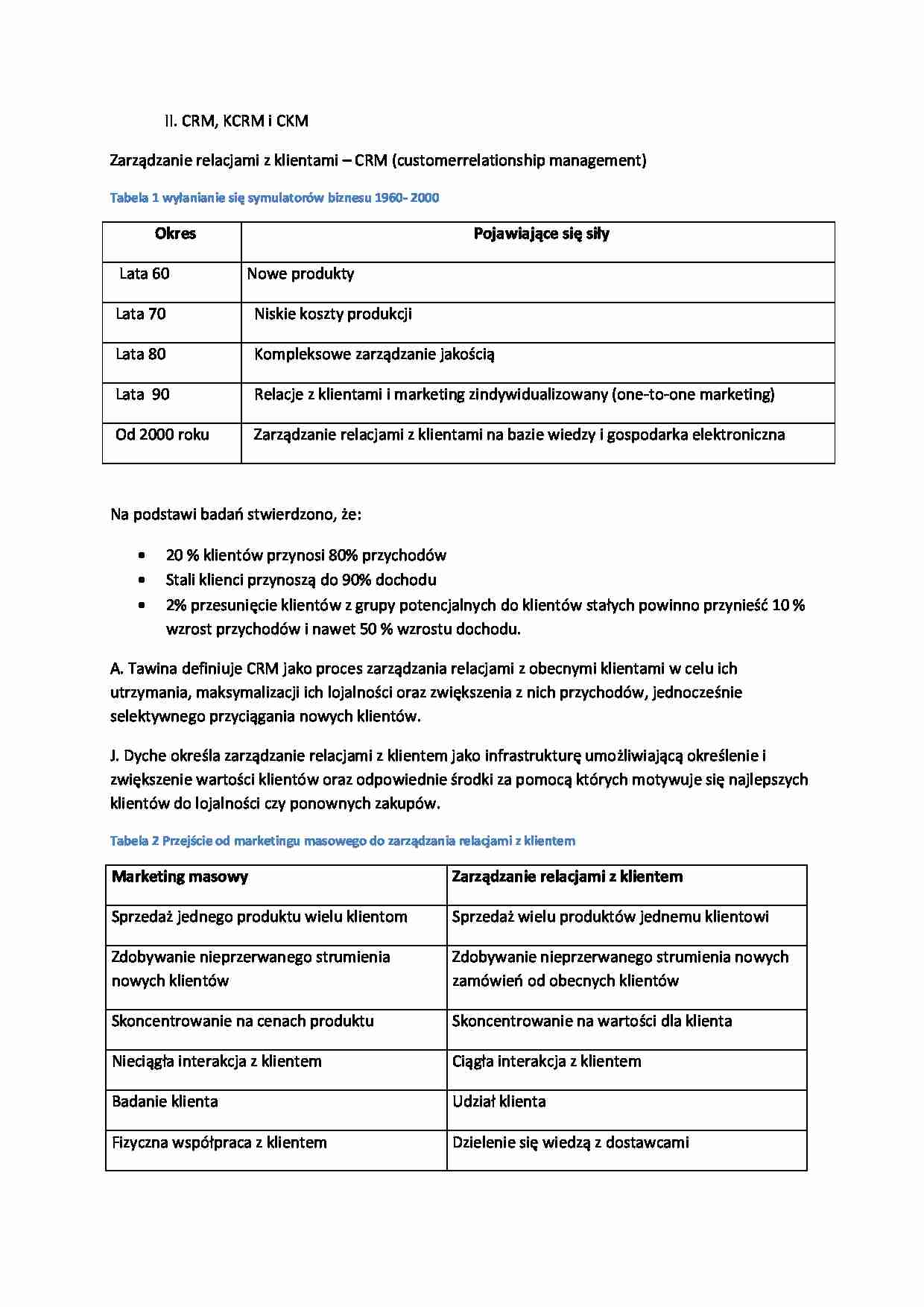 Zarządzanie relacjami z klientami - strona 1