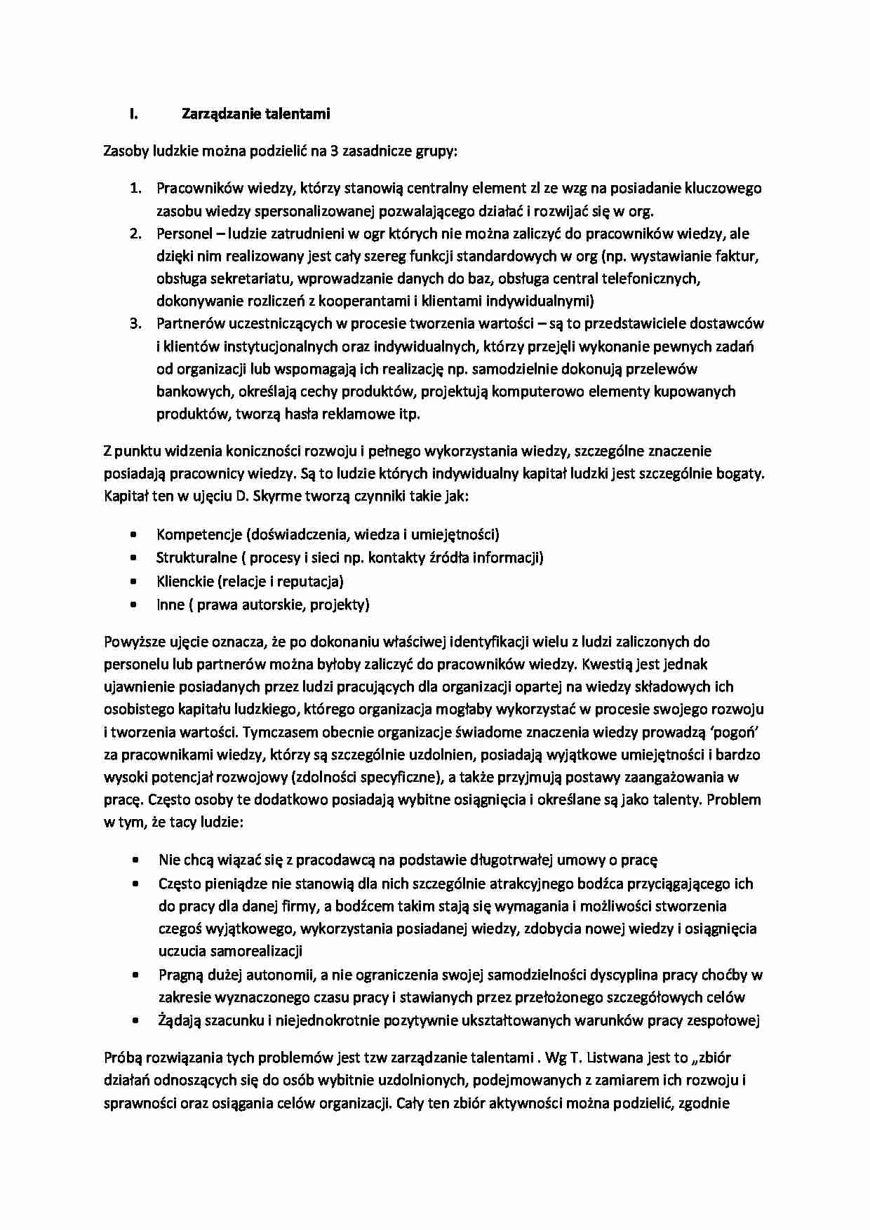 Zarządzanie talentami - strona 1