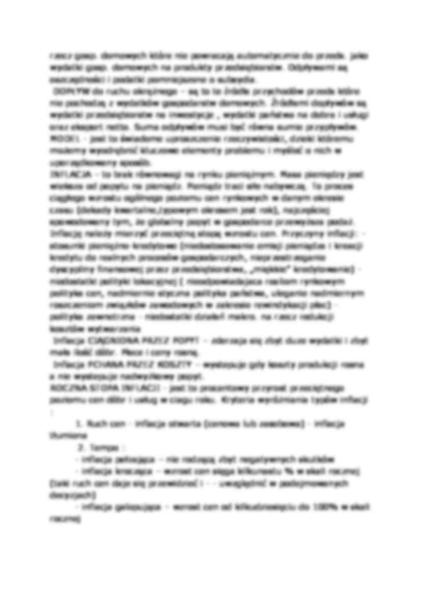 Podstawowe informacje z Makroekonomii - strona 2