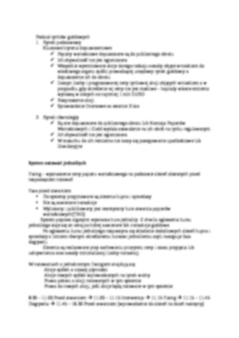 segmenty rynku kapitałowego - strona 2